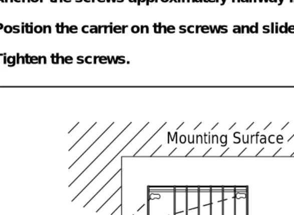 Figure 2-5. Marking the Basic Carrier Screw Holes