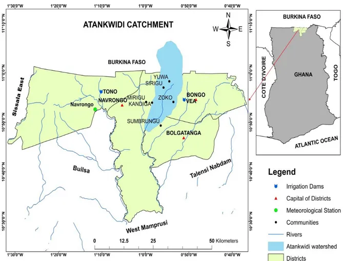 Figure 3. Map of Ghana showing the location of Atankwidi 