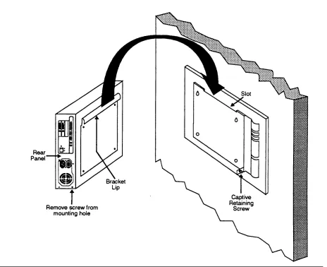Figure 2-4. Mounting the MERLIN MAIL—ML Unit