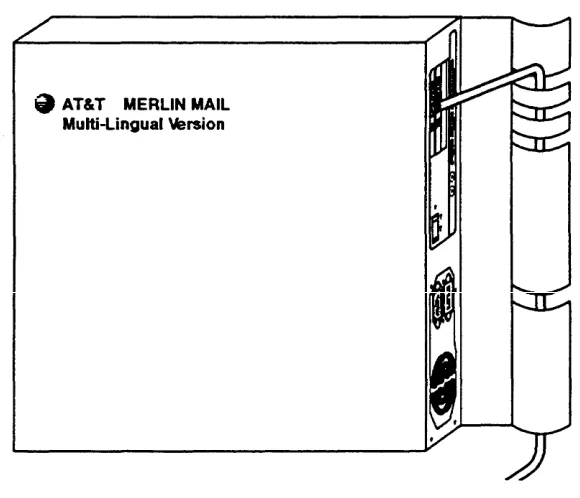 Figure 2-5. Threading Cords through the MERLIN MAIL—ML WallMount and Cable Manager Bracket