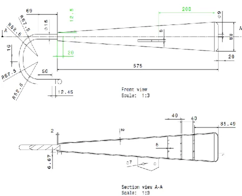 Figure 1. 2D drawing of silencer 