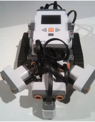 Figure 5: The Lego Mindstorms robot, which I dubbed Wobot (for Wayfinding Robot). 