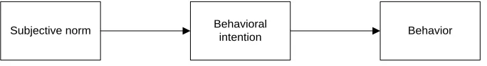 FIGURE 8: SUBJECTIVE NORM, BEHAVIOR LINK 