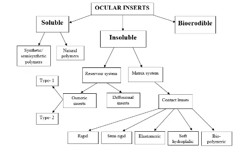 FIG. 1: Classification of Ocular Inserts. 