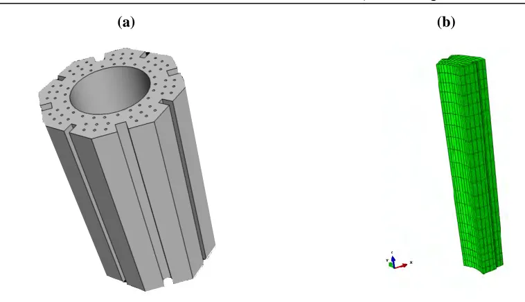 Figure 3. Examples of field variables; a) fluence; b) irradiation temperature; c) weight loss 