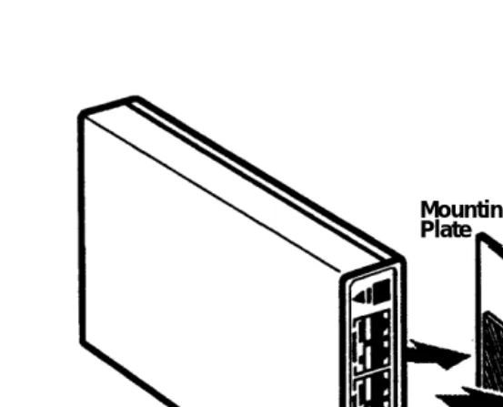 Figure 3. Attaching the RAU and Mounting Plate withAdhesive