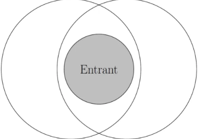Figure 4: Entry into the contested market