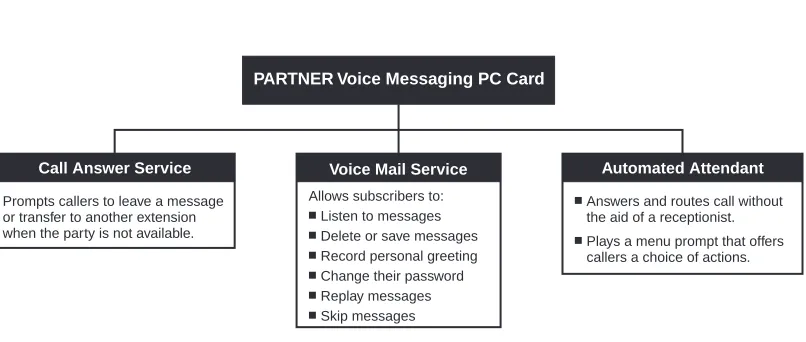 Figure 1-1 provides an overview of the features associated with each service.