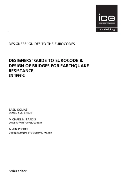 Seismic Design Examples - Designers' Guide To Eurocode 8 Design Of ...