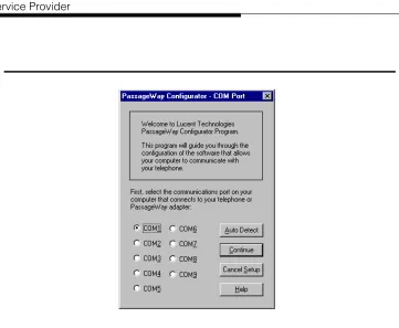 Figure 2-5.  Sample PassageWay Configurator - COM Port Dialog Box