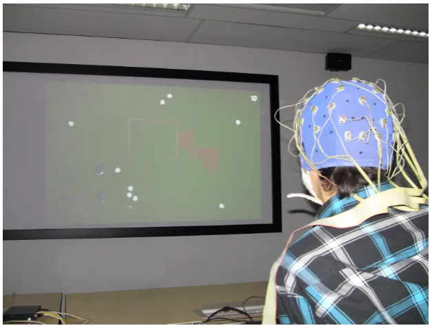Figure 5.1.Figure 5.1: Participant playing Mind the Sheep!
