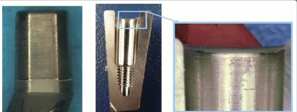 Figure 11 Brittle layer in cone connection between stem andneck adapter.