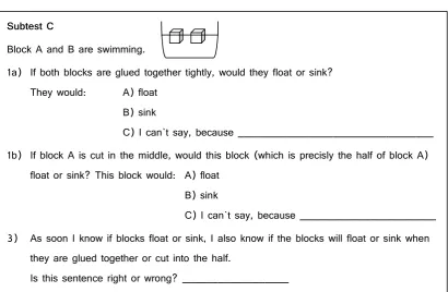 Figure 6. Example of subtest C (translated from German to English)  