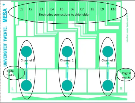 Figure 27 overview of the µflow fluidic chip 