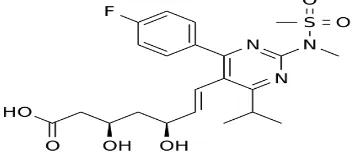 Figure 1.: Structure of Rosuvastatin. 