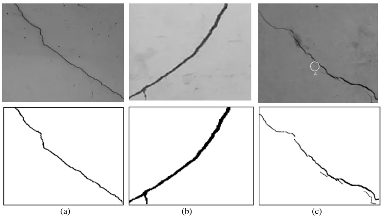 Fig. 8 The results of crack detection tests 