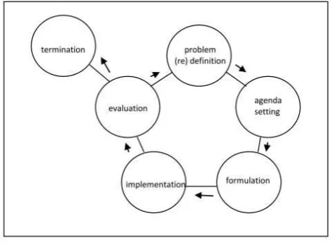 Figure 1: Policy cycle  (Blum & Schubert, 2009, p. 102) 