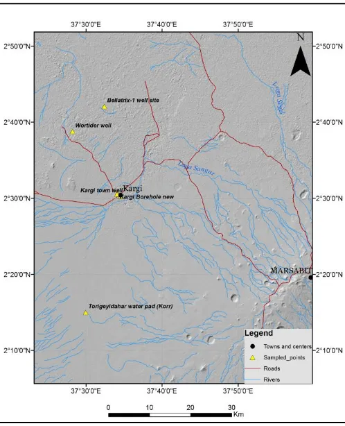 Figure 1 below shows the map of the study area where water and soil samples were collected