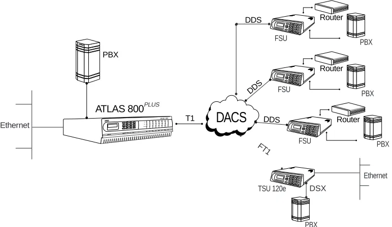 Figure 1-1.  ATLAS Private Frame Relay Application