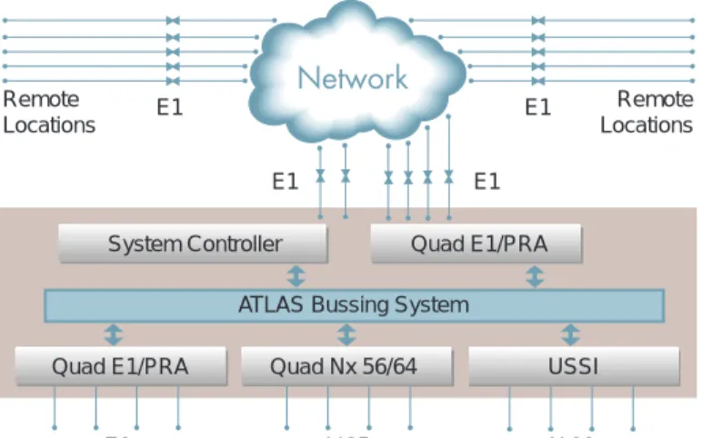 Figure 1-1.  E1 Bandwidth Management Application