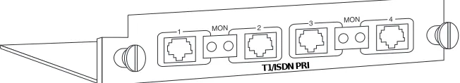 Figure 1-2.  Quad T1/PRI Module