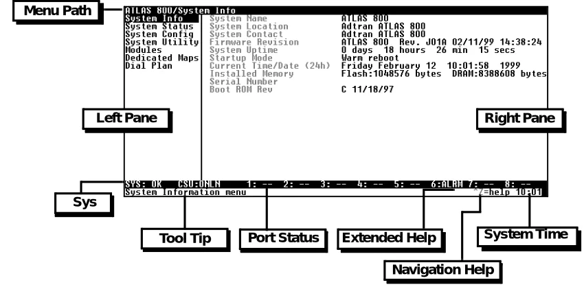 Figure 5-1.  Top-level Terminal Menu Window