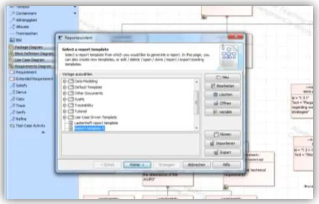 Figure 5, the MagicDraw Report Generator 