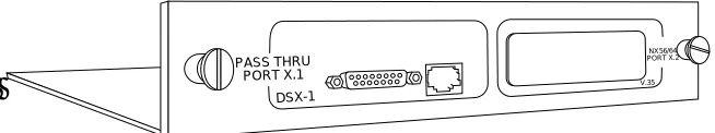 Figure 1-1DSX-1 Passthru Option Module