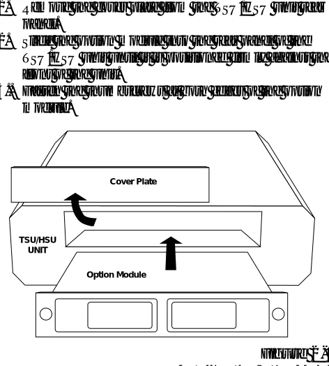 Figure 2-1Installing the Option Module