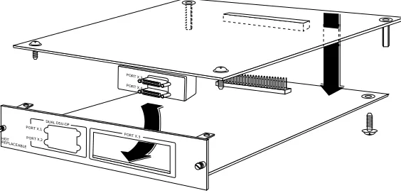 Figure 2-2Attaching the Plug-On Board