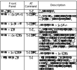 Table 4-HCS Options AT Commands