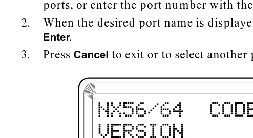 Figure 3-5.  Port Name and Software Version Display