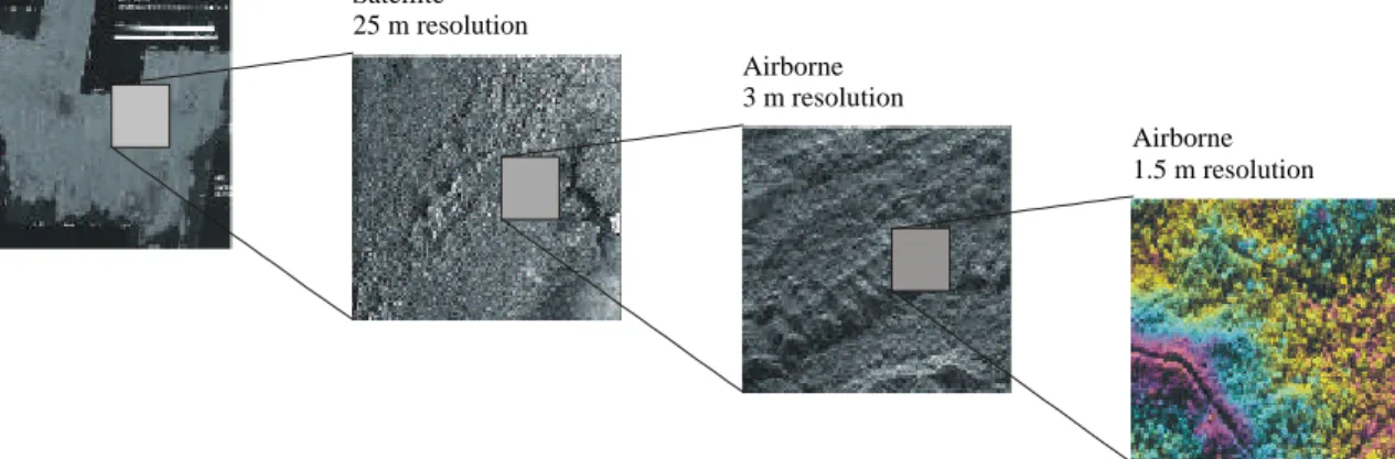 Figure 11  Efficient data acquisition is obtained by a multi-sensor and multi-platform approach