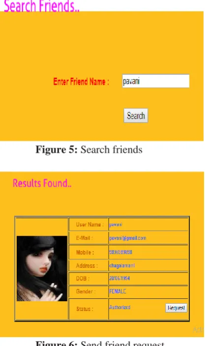 Figure 6: Send friend request 