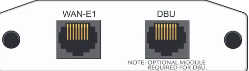 Table A-7 on page 43 for the pinouts. Refer to Table A-11 on page 46 for the DBU connector pinout.