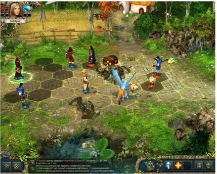 Figure 1. The combat field of King’s Bounty. 