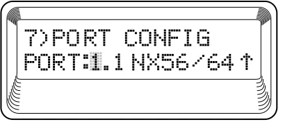 Figure 3-4Port Configuration Submenu