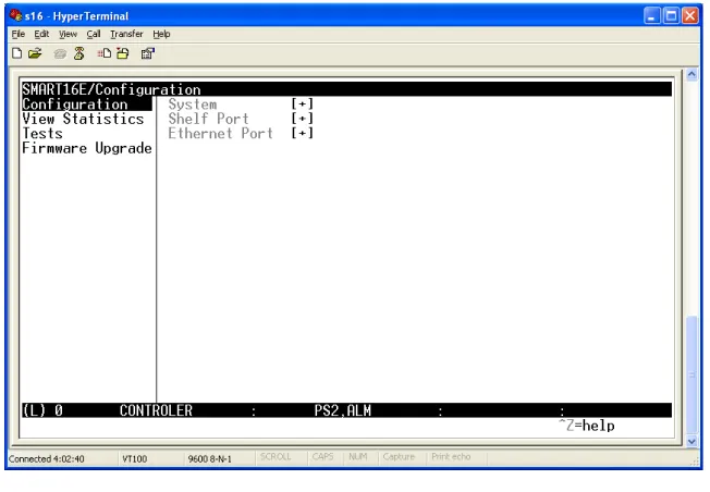 Figure 9.  Main Menu