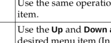 Figure 3-2.  Cursor on Menu Item