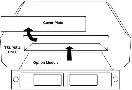 Figure 2-1.  Installing the Option Module