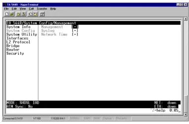 Figure 2. System Config Menu