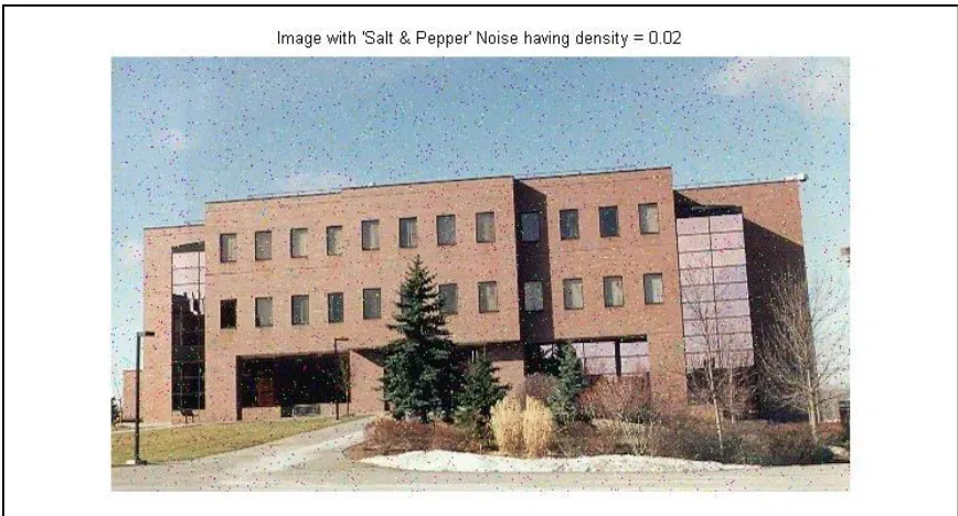 Figure 5. After filtering the image with the Gaussian Filter most of the noise is removed but the image is also blurred