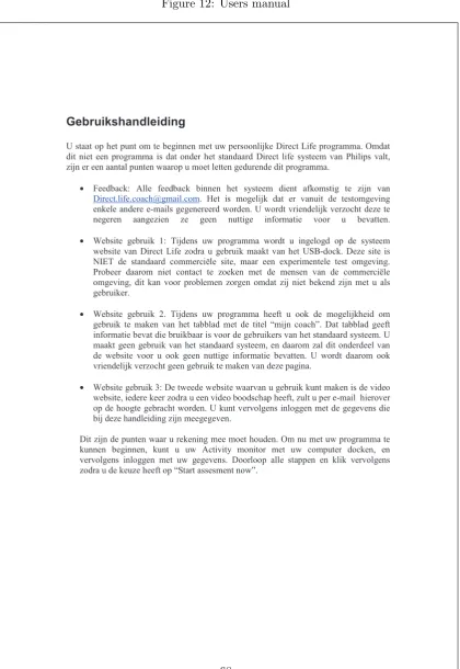 Figure 12: Users manual