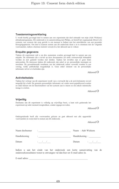Figure 13: Consent form dutch edition