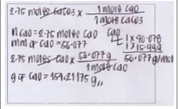 Figure 12. Answer of student 26 to problem 3-2 