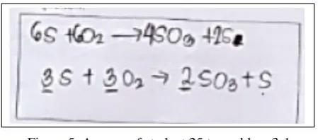 Figure 3. Answer of student 19 to problem 2-1 