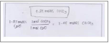 Figure 6. Answer of student 26 to problem 1-2 