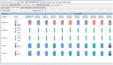 Figure 3. TIMSS 1999 clustering technique outcomes  