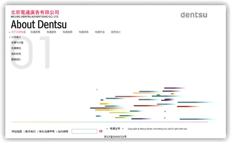 Figure 6. Dentsu’s homepage 