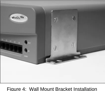 Figure 4:  Wall Mount Bracket Installation 